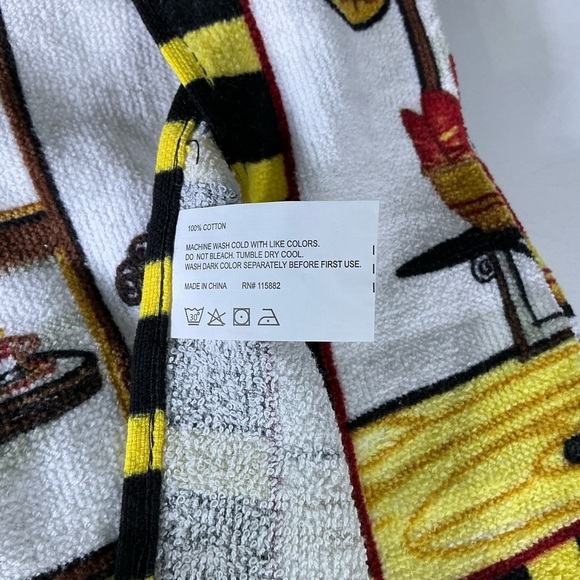 VIP Chef KitchenTowel Set Absorbent Cotton 2 Pieces Yellow Black 15 x 25 Inch - Picture 3 of 16